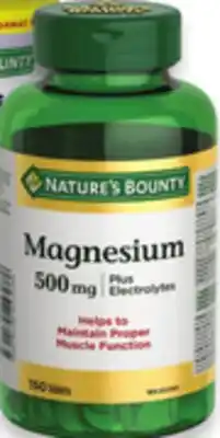 Walmart Nature's Bounty magnesium offer