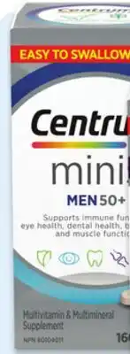 Walmart Centrum Men 50+ minis 160s offer