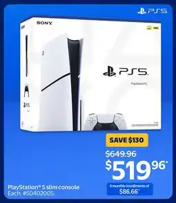Walmart PlayStation 5 slim console offer