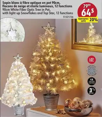 Sushi Shop 90cm White Fiber Optic Tree in Pot offer
