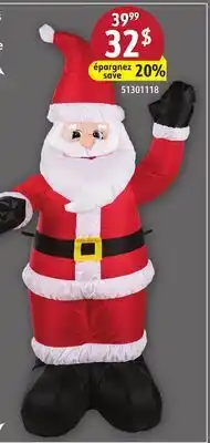 Sushi Shop Inflatable Standing Santa offer