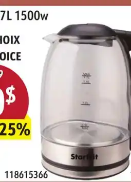 Sushi Shop Starfrit Electric Kettle 1.7 L 1500w offer