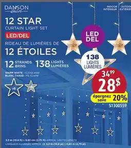 Sushi Shop DANSON 12 STAR CURTAIN LIGHT SET offer