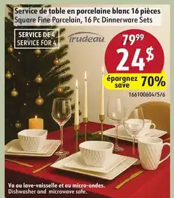 Sushi Shop Square Fine Porcelain, 16 Pc Dinnerware Sets offer