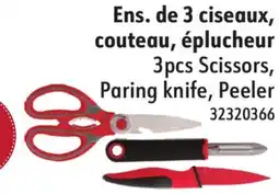 Sushi Shop 3pcs Scissors, Paring knife, Peeler offer