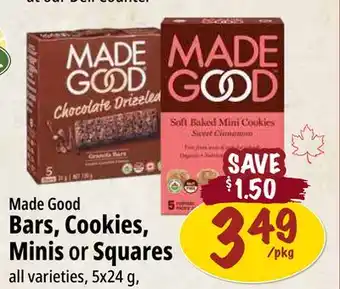 Farm Boy Made Good Bars, Cookies, Minis or Squares offer