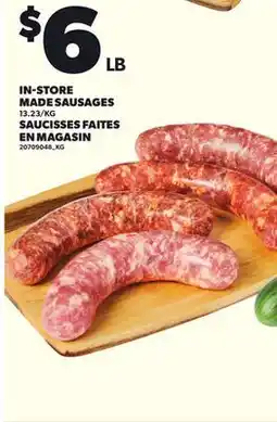 Independent Grocer IN-STORE MADE SAUSAGES offer