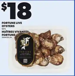 Independent Grocer FORTUNE LIVE OYSTERS, 12'S offer