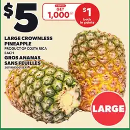Independent Grocer LARGE CROWNLESS PINEAPPLE offer