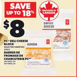 Independent Grocer PC DELI CHEESE BLOCK, 250 G offer