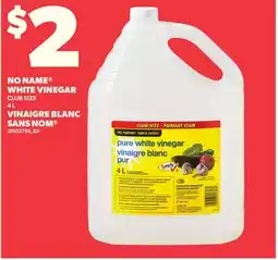 Independent Grocer NO NAME WHITE VINEGAR, 4 L offer