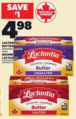 Independent Grocer LACTANTIA BUTTER, 454 G offer