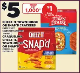 Independent Grocer CHEEZ-IT, TOWN HOUSE OR SNAP'D CRACKERS, 213-391 G offer
