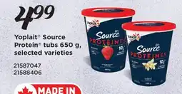 Fortinos YOPLAIT SOURCE PROTEIN TUBS, 650 G offer