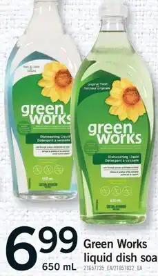 Fortinos GREEN WORKS LIQUID DISH SOAP, 650 ML offer