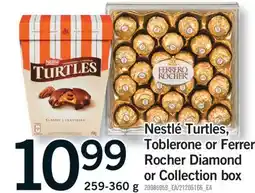 Fortinos NESTLÉ TURTLES, TOBLERONE OR FERRERO ROCHER DIAMOND OR COLLECTION BOX, 259-360 g offer
