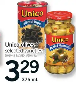 Fortinos UNICO OLIVES, 375 ML offer