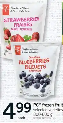 Fortinos PC FROZEN FRUIT, 300-600 G offer