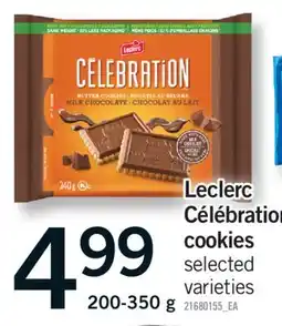 Fortinos LECLERC CÉLÉBRATION COOKIES, 200-350 g offer