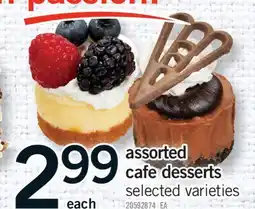 Fortinos ASSORTED CAFE DESSERTS offer