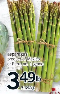 Fortinos ASPARAGUS offer