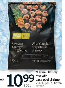 Fortinos MARINA DEL REY RAW WILD EASY PEEL SHRIMP, 300 g offer