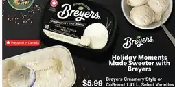 Fortinos BREYERS CREAMERY STYLE OR COBRAND 1.41L offer