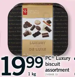 Fortinos PC LUXURY BISCUIT ASSORTMENT, 1 KG offer