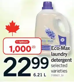 Fortinos ECO-MAX LAUNDRY DETERGENT, 6.21 L offer