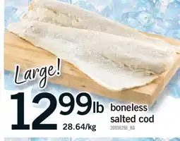 Fortinos BONELESS SALTED COD offer