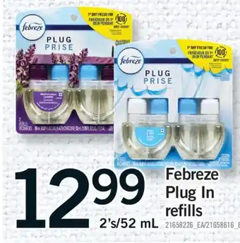 Fortinos FEBREZE PLUG IN REFILLS, 2's/52 mL offer