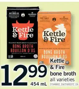 Fortinos KETTLE & FIRE BONE BROTH, 454 mL offer