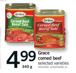 Fortinos GRACE CORNED BEEF, 340 G offer