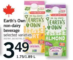 Fortinos EARTH'S OWN NON-DAIRY BEVERAGE, 1.75/1.89 L offer