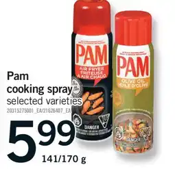 Fortinos PAM COOKING SPRAY, 141/170 g offer