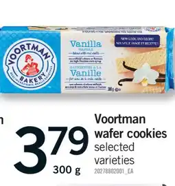 Fortinos VOORTMAN WAFER COOKIES, 300 g offer