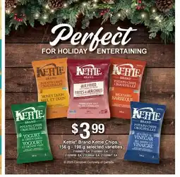 Fortinos KETTLE BRAND KETTLE CHIPS, 156 g - 198 g offer