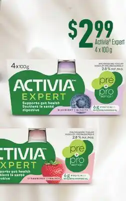 Fortinos ACTIVIA EXPERT, 4 x 100 g offer