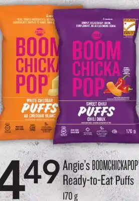 Fortinos ANGIE'S BOOMCHICKAPOP READY-TO-EAT PUFFS, 170 G offer