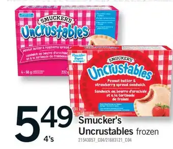Fortinos SMUCKER'S UNCRUSTABLES, 4's offer