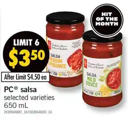 Fortinos PC SALSA, 650 ML offer