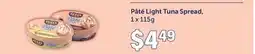 Fortinos PÂTÉ LIGHT TUNA SPREAD, 1 x 115g offer