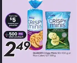 Sobeys QUAKER Crispy Minis offer