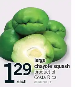 Fortinos LARGE CHAYOTE SQUASH offer
