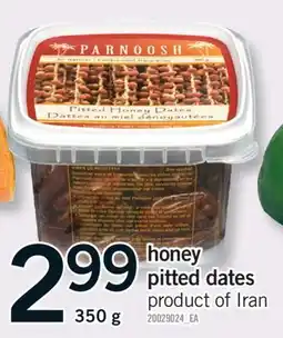 Fortinos HONEY PITTED DATES, 350 G offer