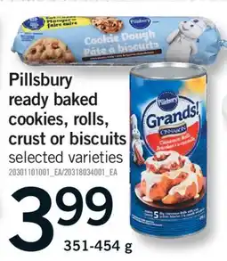 Fortinos PILLSBURY READY BAKED COOKIES, ROLLS, CRUST OR BISCUITS, 351-454 g offer