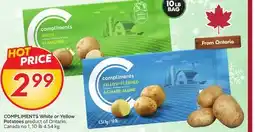 Sobeys COMPLIMENTS White or Yellow Potatoes offer