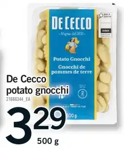 Fortinos DE CECCO POTATO GNOCCHI, 500 g offer