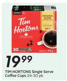 Sobeys TIM HORTONS Single Serve Coffee Cups offer