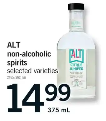 Fortinos ALT NON-ALCOHOLIC SPIRITS, 375 ML offer